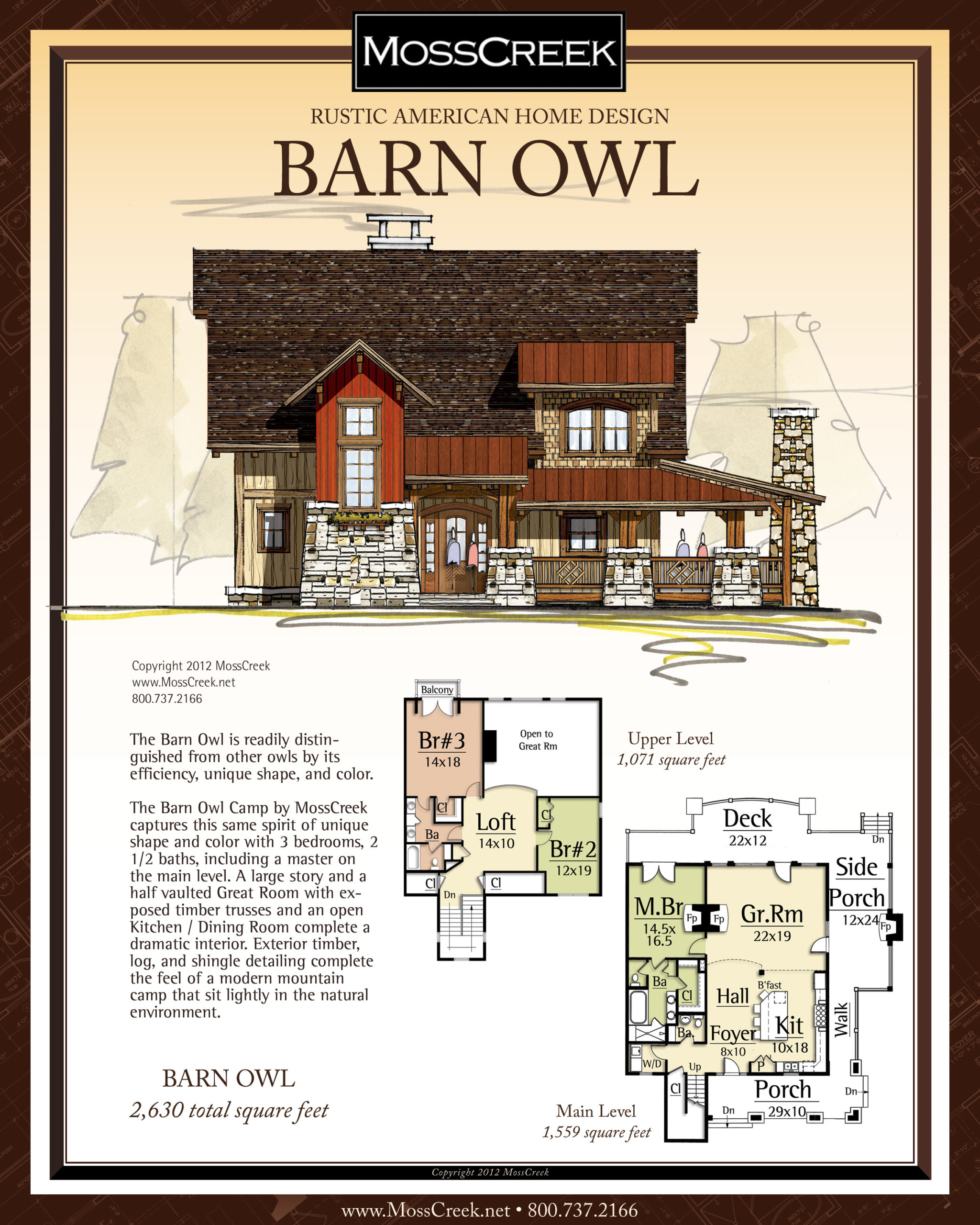 MossCreek Barn Owl floor plan