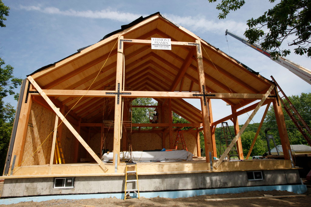Timber frame cape structure
