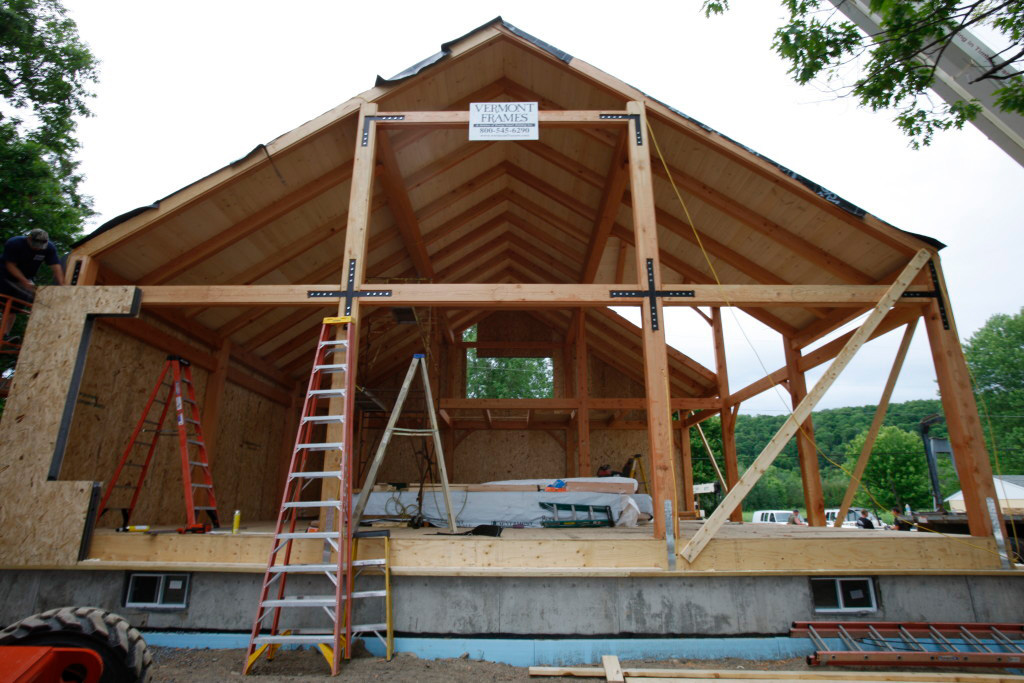 Timber frame cape structure