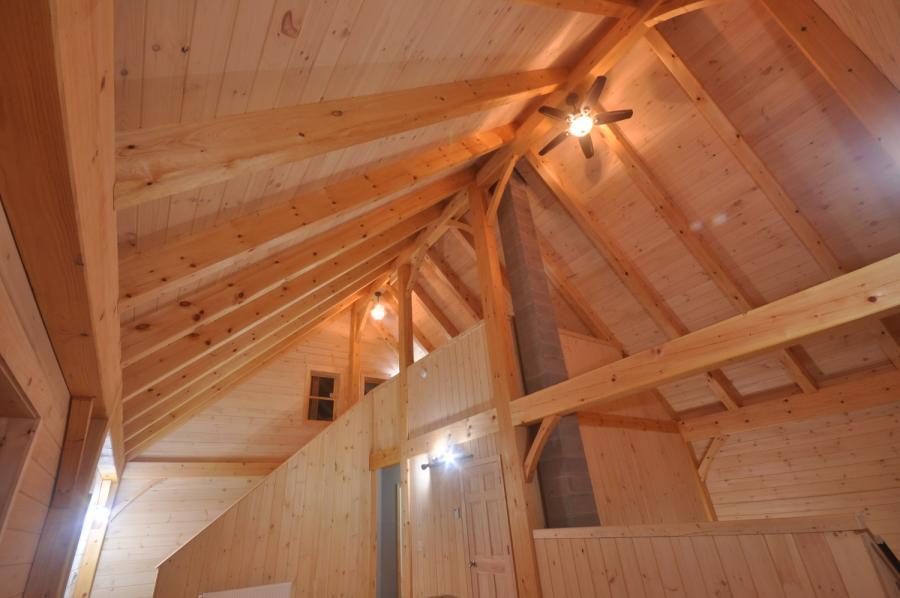 Ceiling in a timber frame colonial