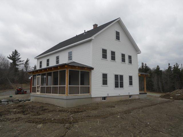 Finished exterior of a timber frame colonial