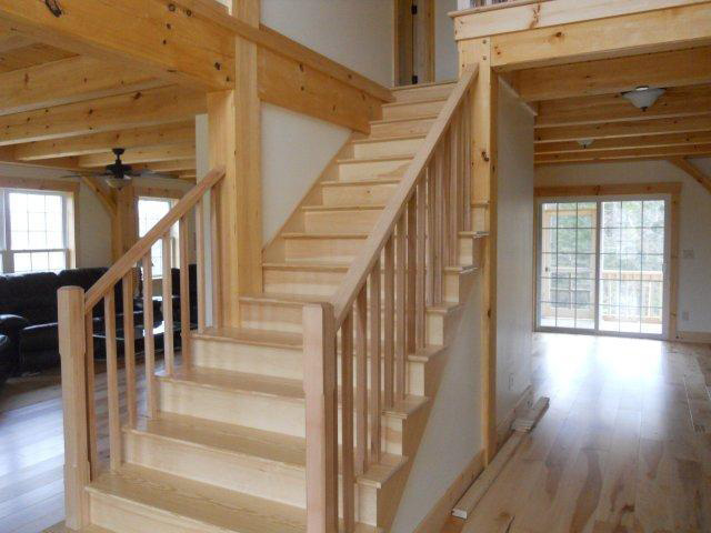 Staircase in a timber frame colonial