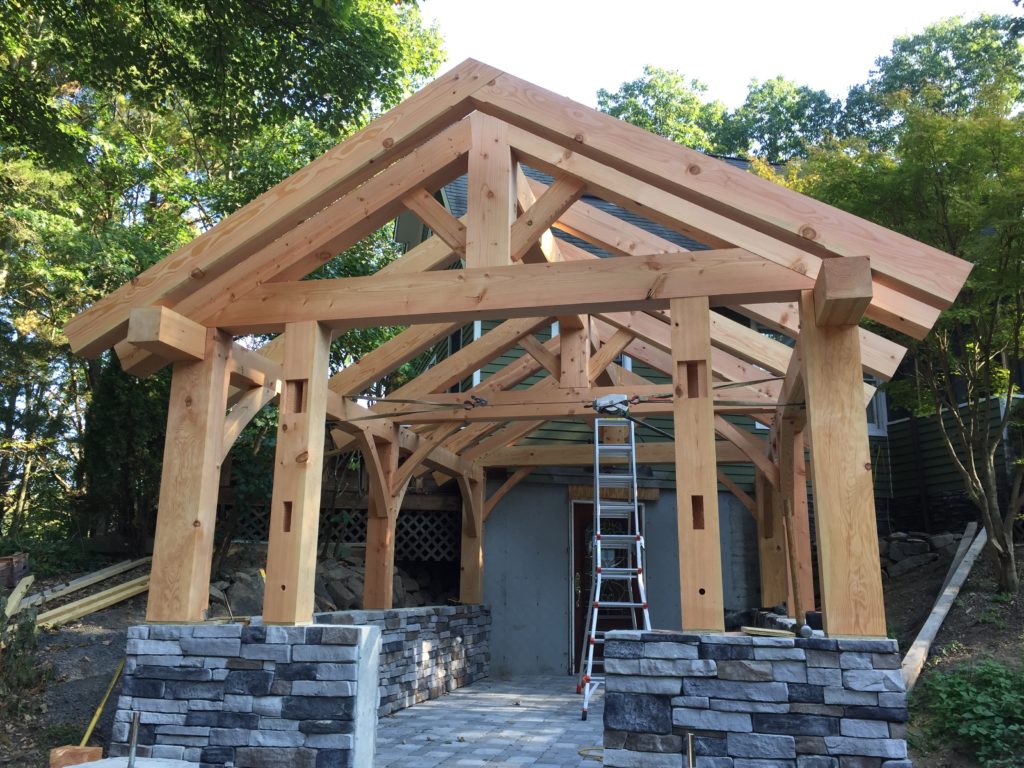 Timber Frame entryway