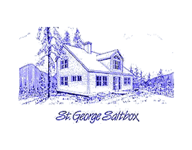 St. George Saltbox line drawing