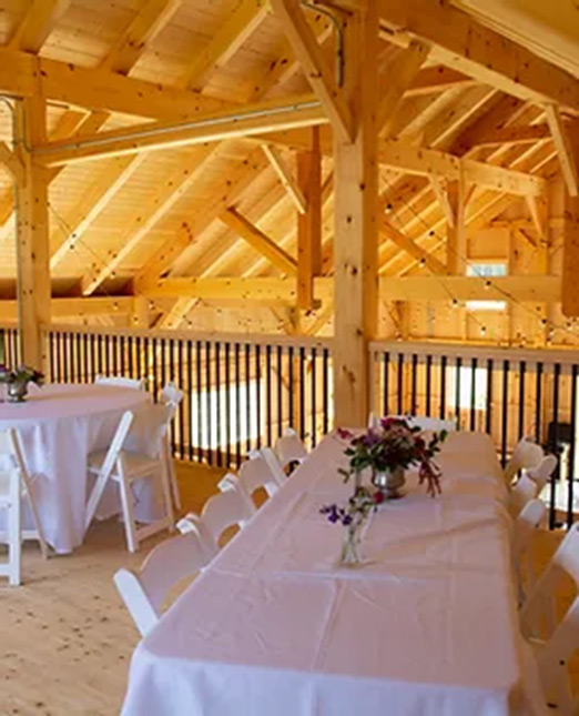 Interior of a finished barn
