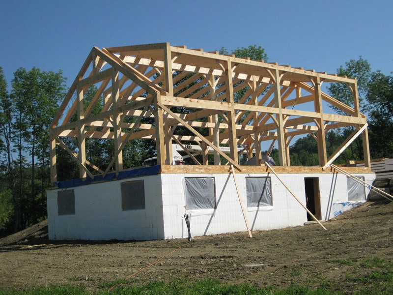 Timber frame custom cape structure