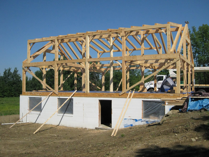 Timber frame custom cape structure