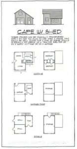 Cape with Shed floorplan