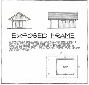 Exposed Frame Cape floorplan