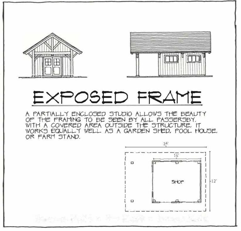 Exposed Frame Cape floorplan by Vermont Frames