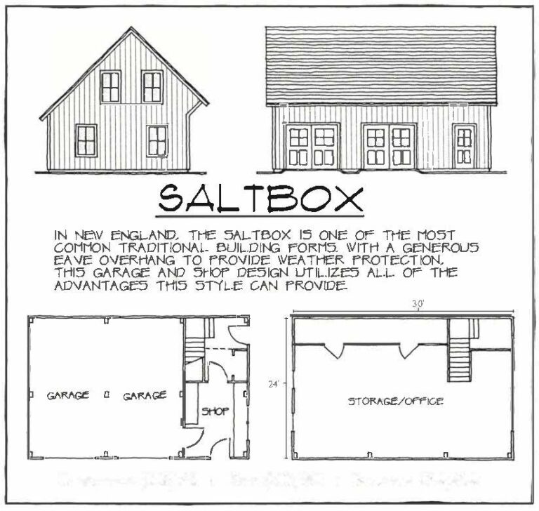 Saltbox floorplan by Vermont Frames