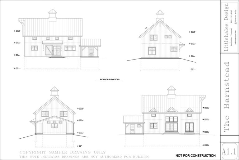 The Barnstead technical drawing