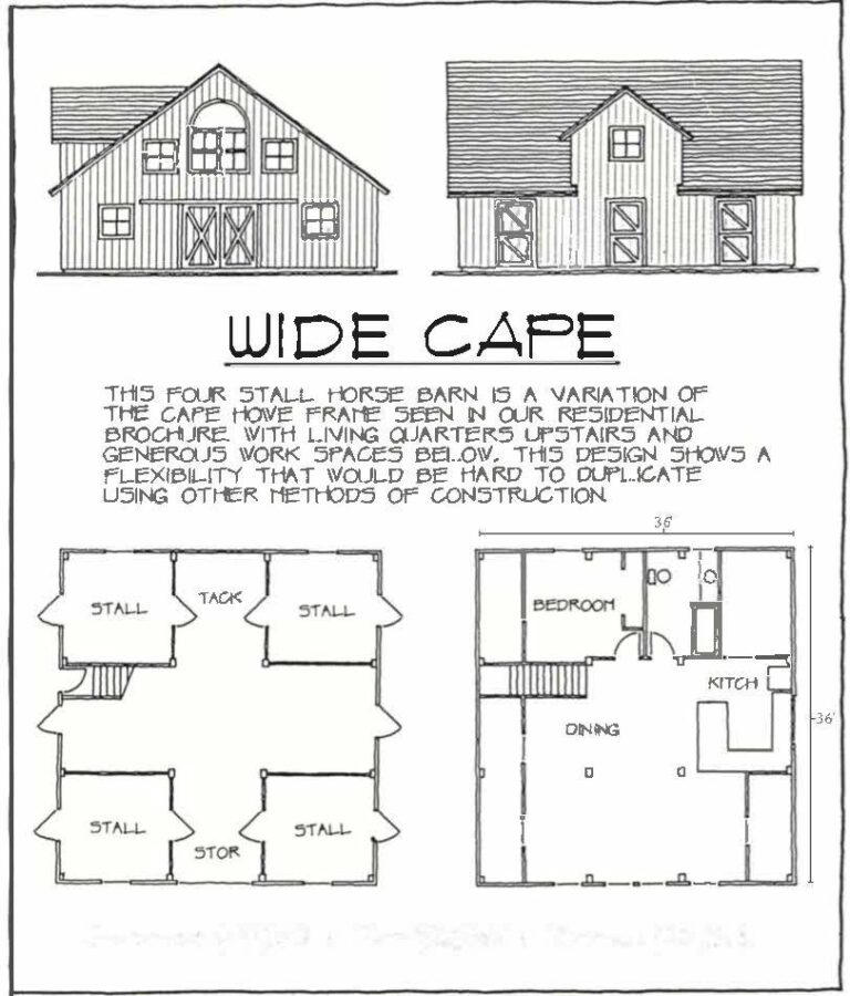 Wide Cape floorplan by Vermont Frames