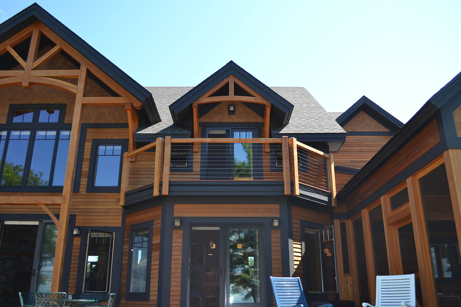 Custom timber frame in So. Hero, VT