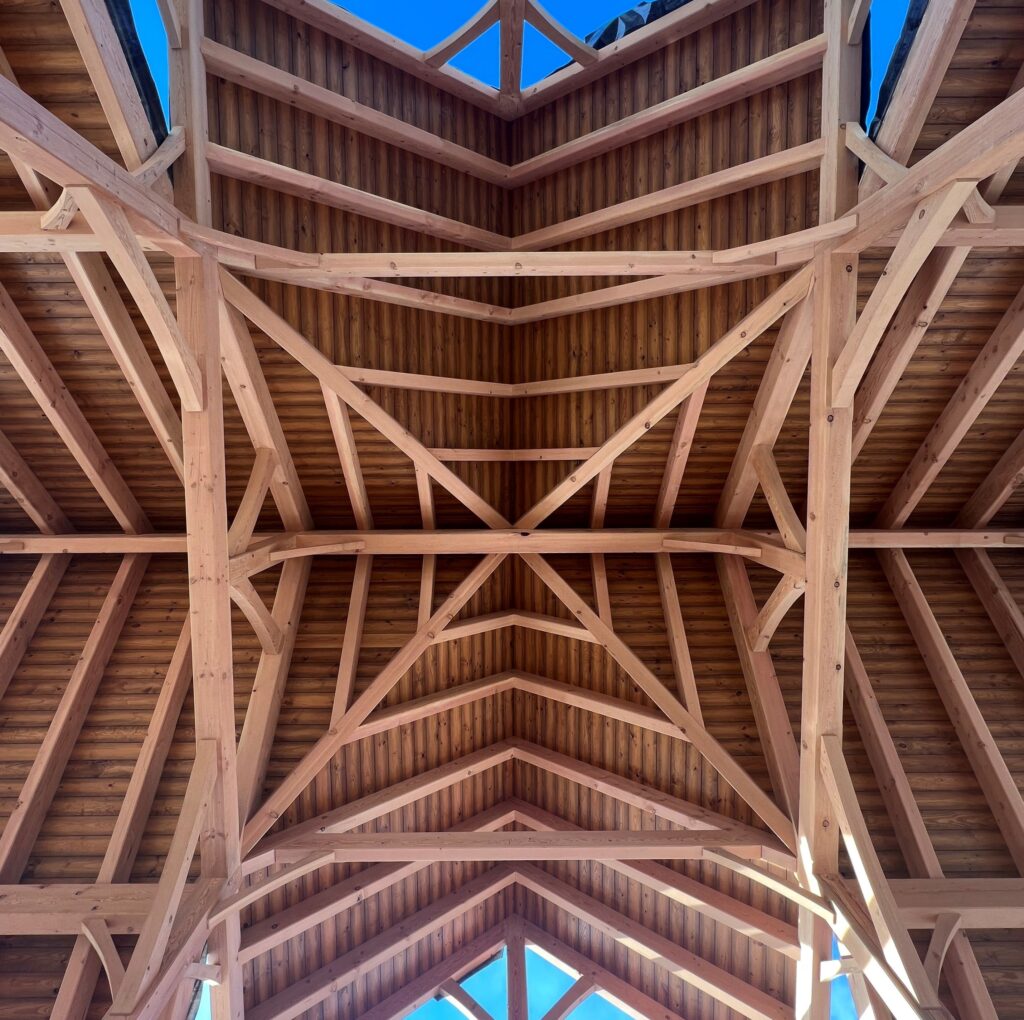 Complex roof truss system example