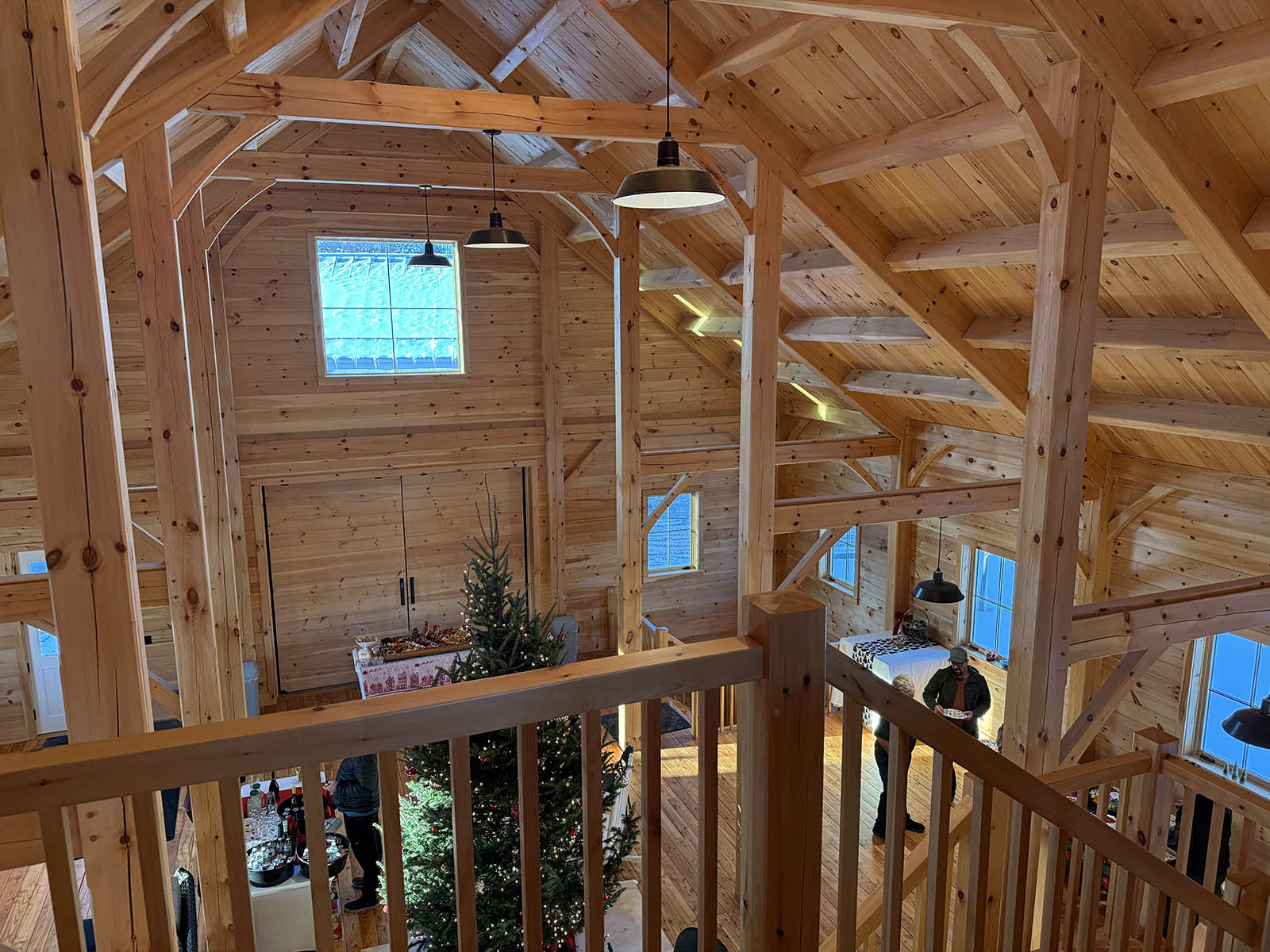 Cape Style Timber Frame Barn in Brownington, VT