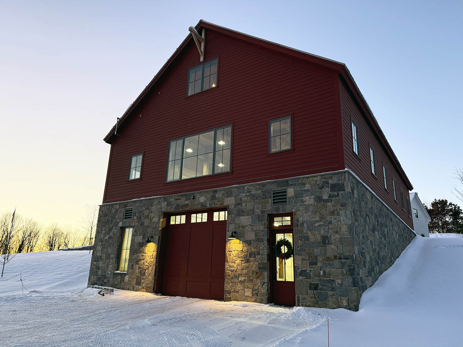 Cape Style Timber Frame Barn in Brownington, VT