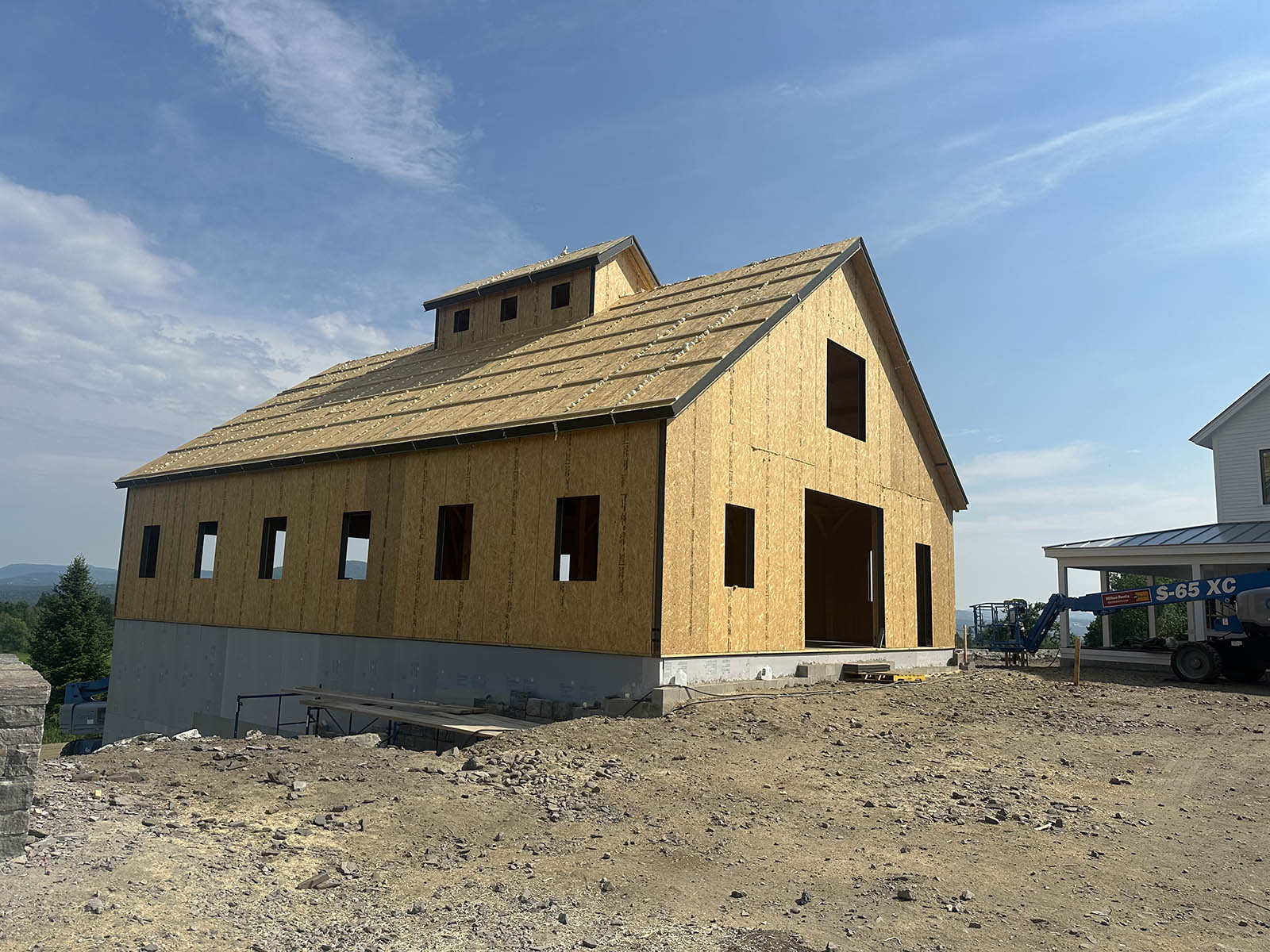 Cape style timber frame for barn