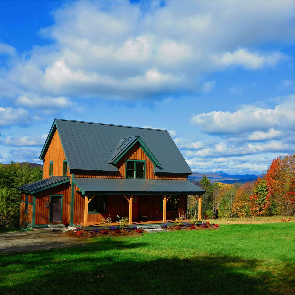 Example of a porch bent on a home.
