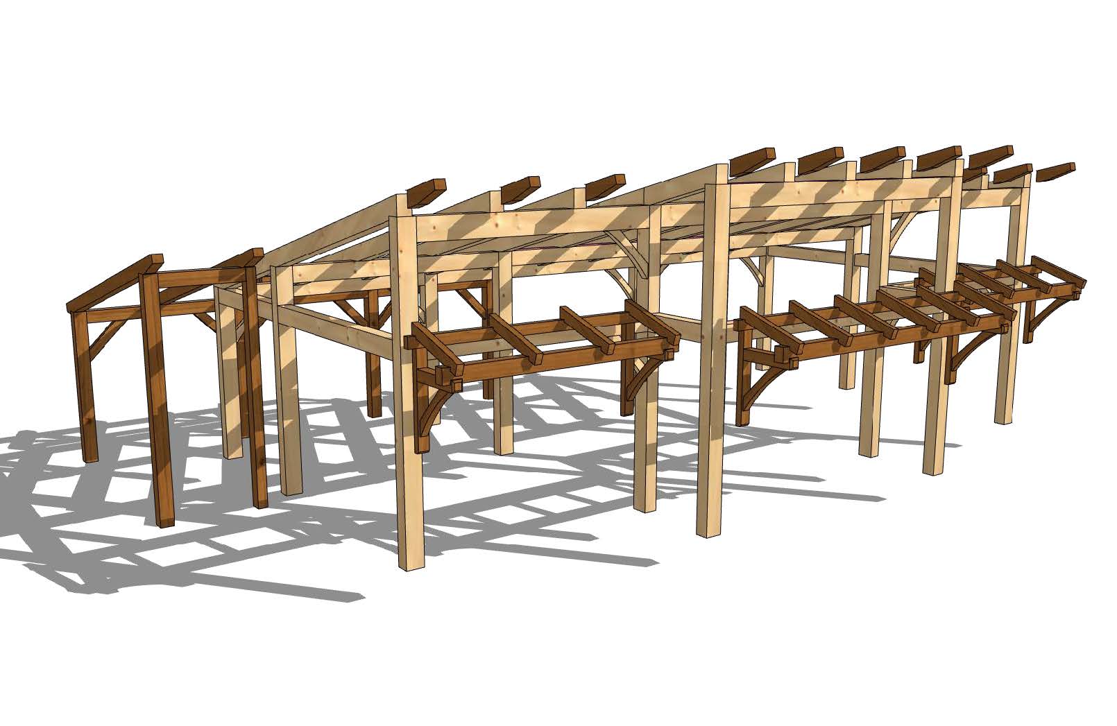 Pricing Example - Mono-Pitch timber frame only
