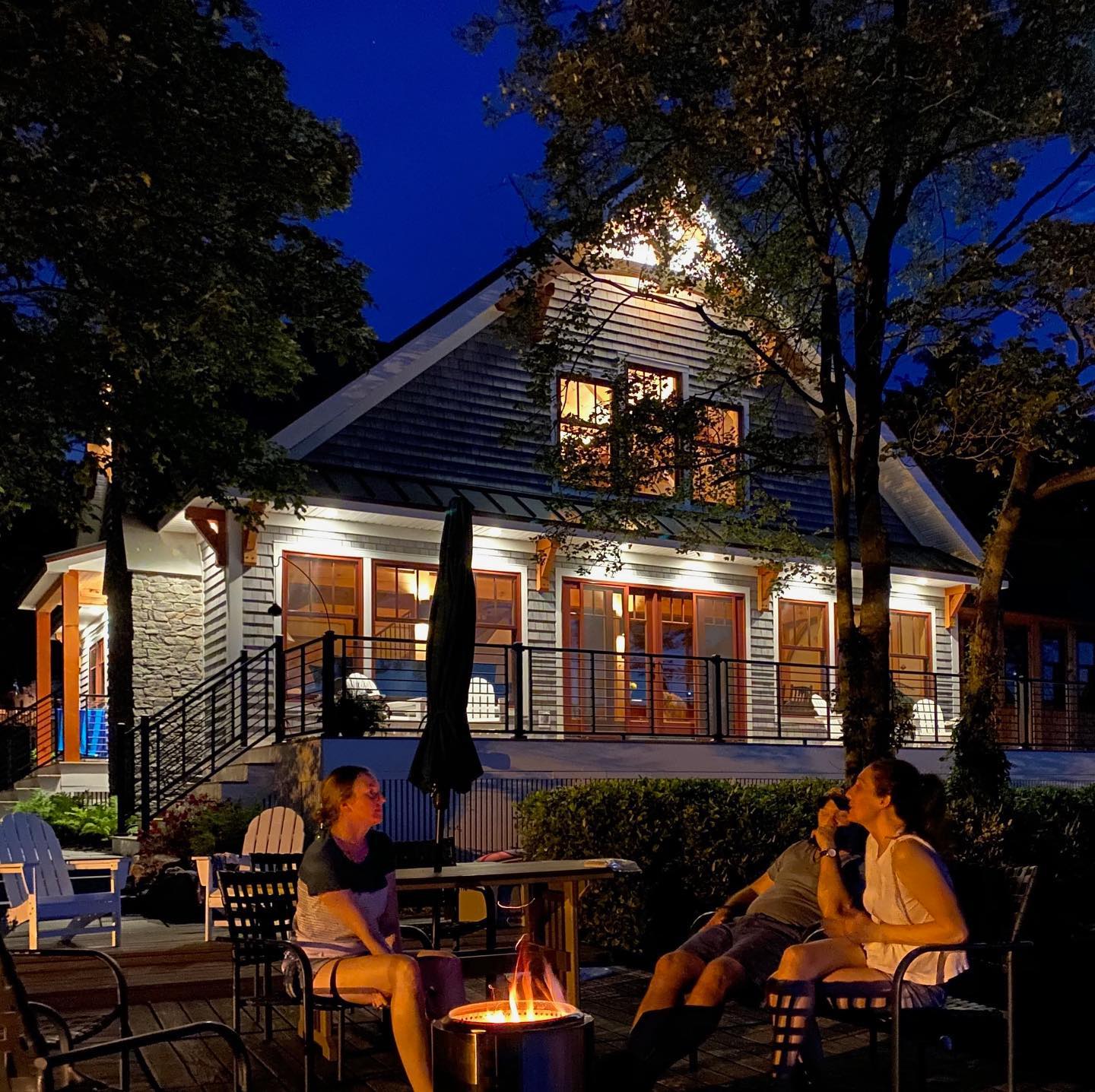 A timber frame home based on the Batten Kill design