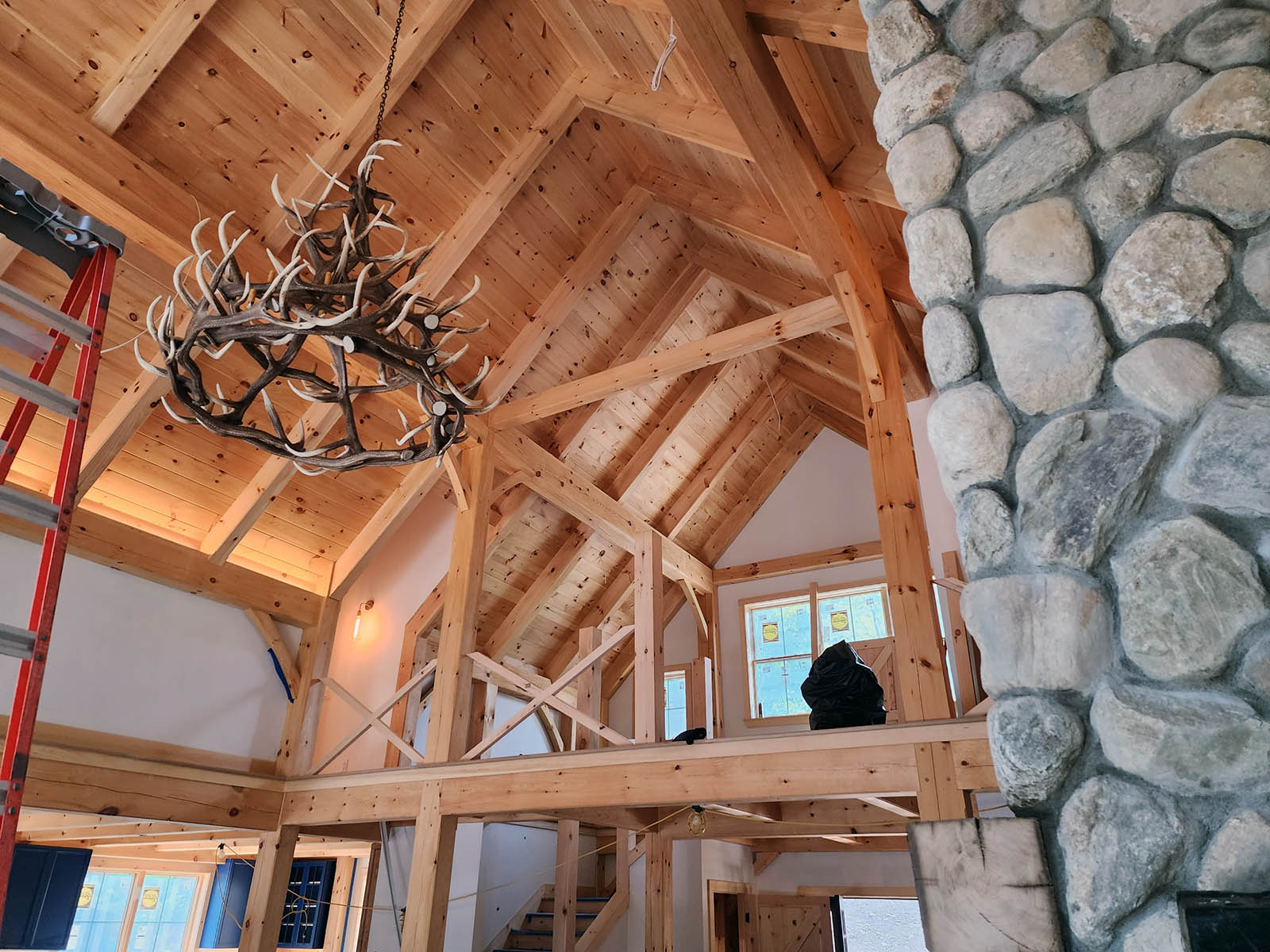 Timber frame cape with wings