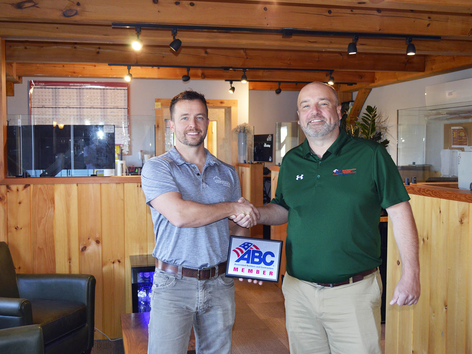 Kevin Moyer receiving the ABC New Hampshire Vermont plaque