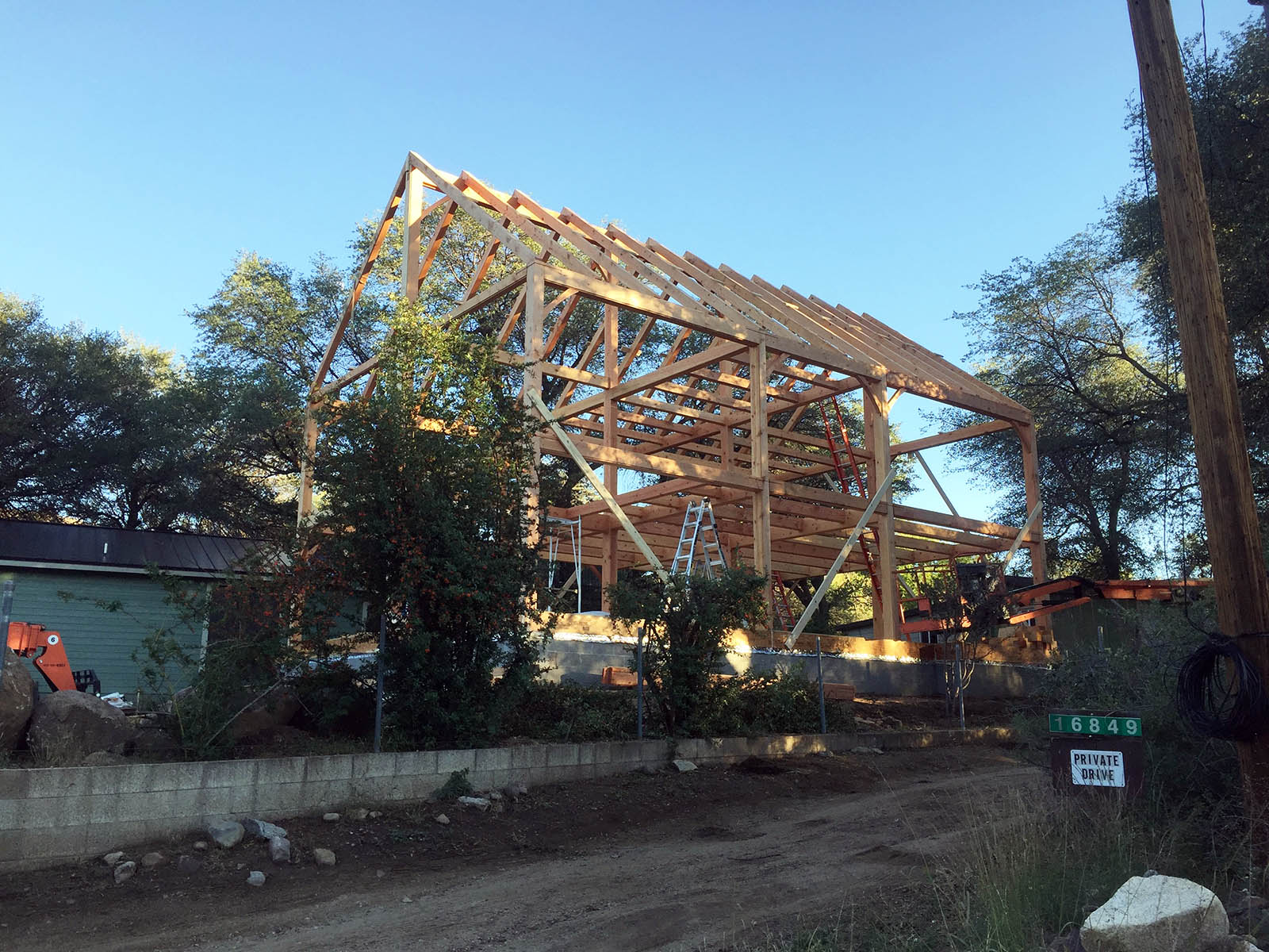 Timber Frame Colonial in Yarnell, AZ