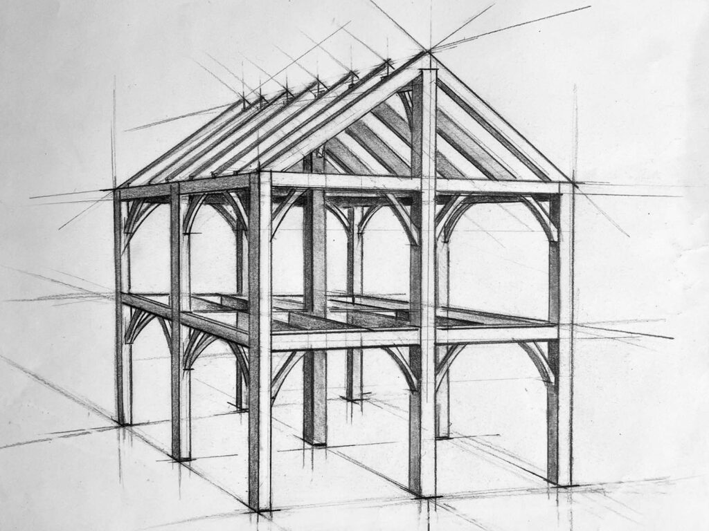 Colonial Timber Frame Style