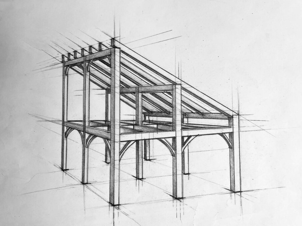 Contemporary / Monopitch Style Timber Frame