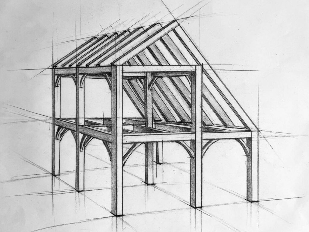 Saltbox Timber Frame Style