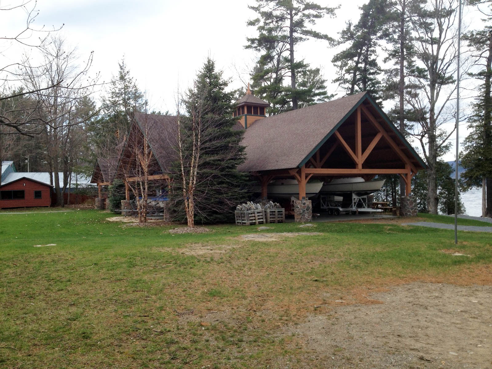 Timber Frame Pavilion at the YMCA in Queensbury, NY