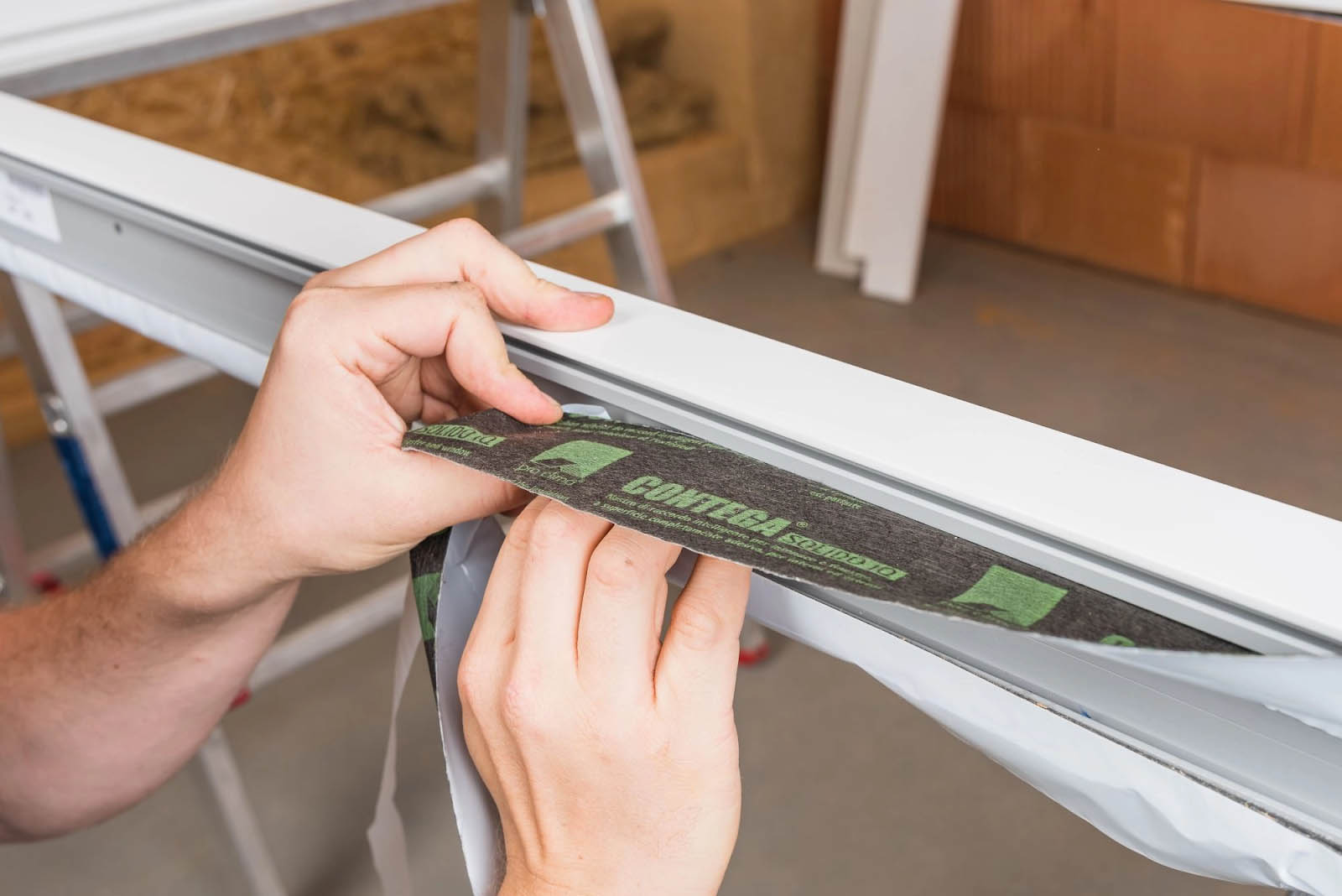 Taping a window opening example from 475