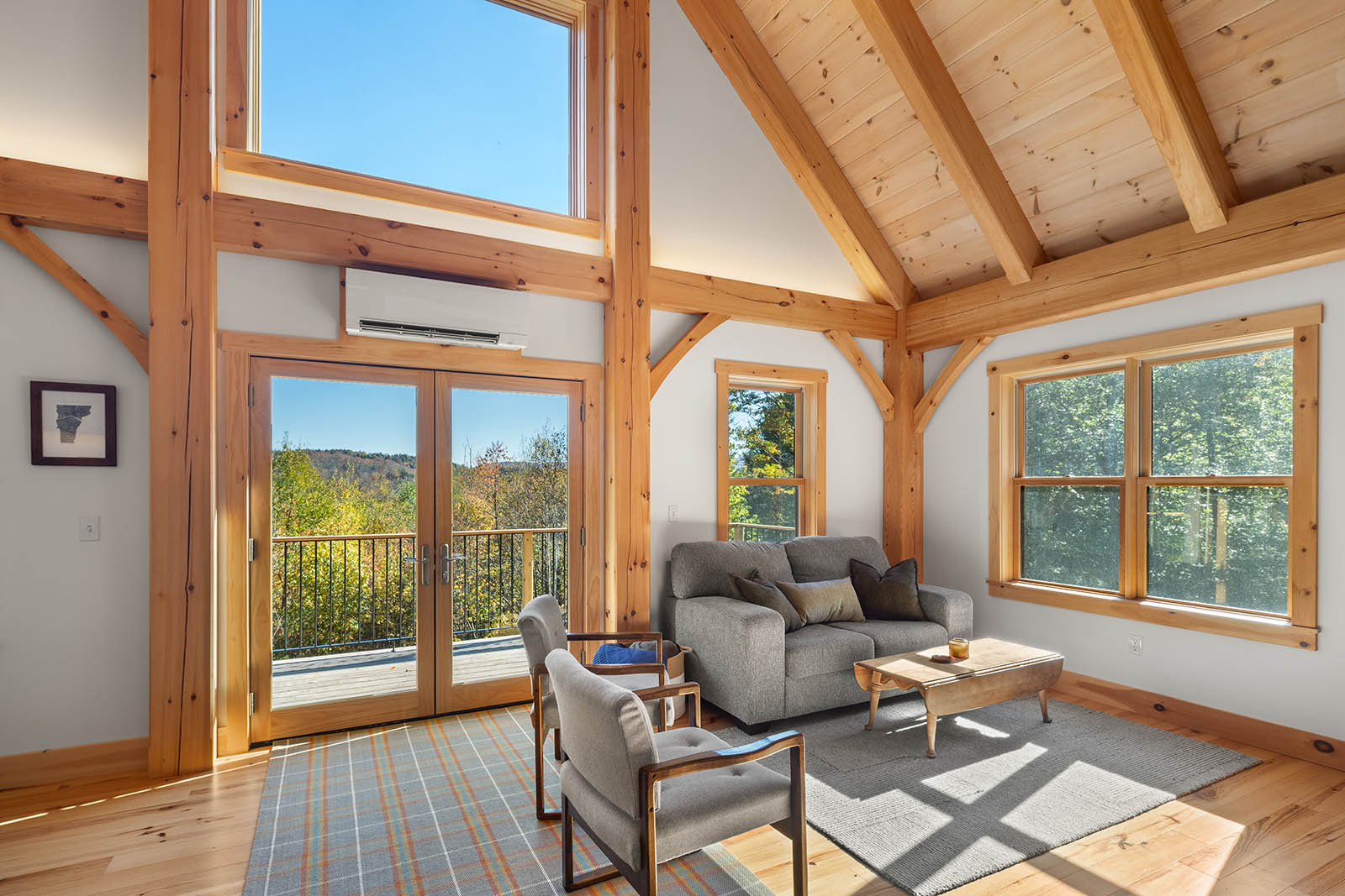 Timber Frame Cape in Duxbury, VT