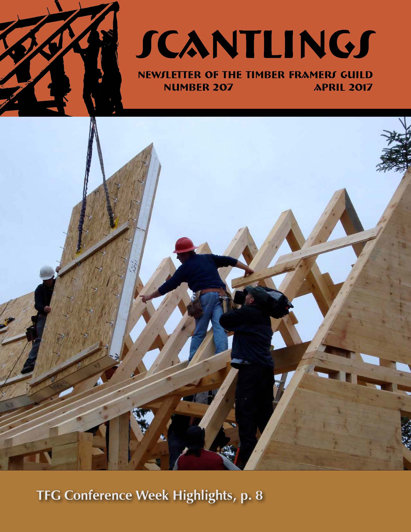 Scantlings magazine - member publication of Timber Framers Guild