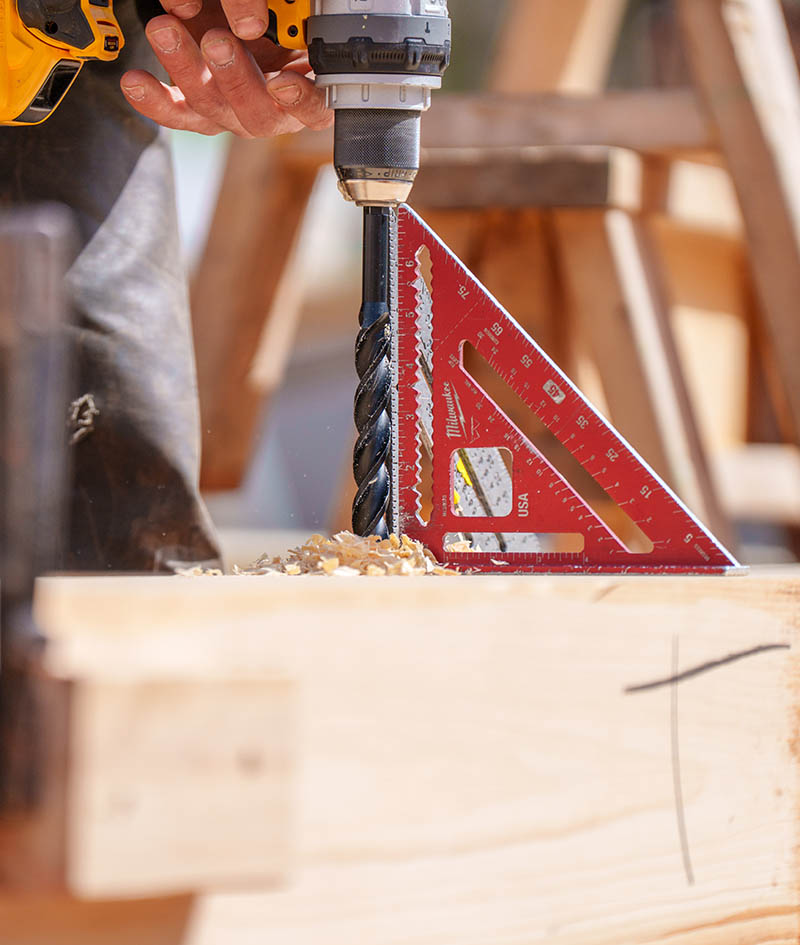 Drilling a peg hole