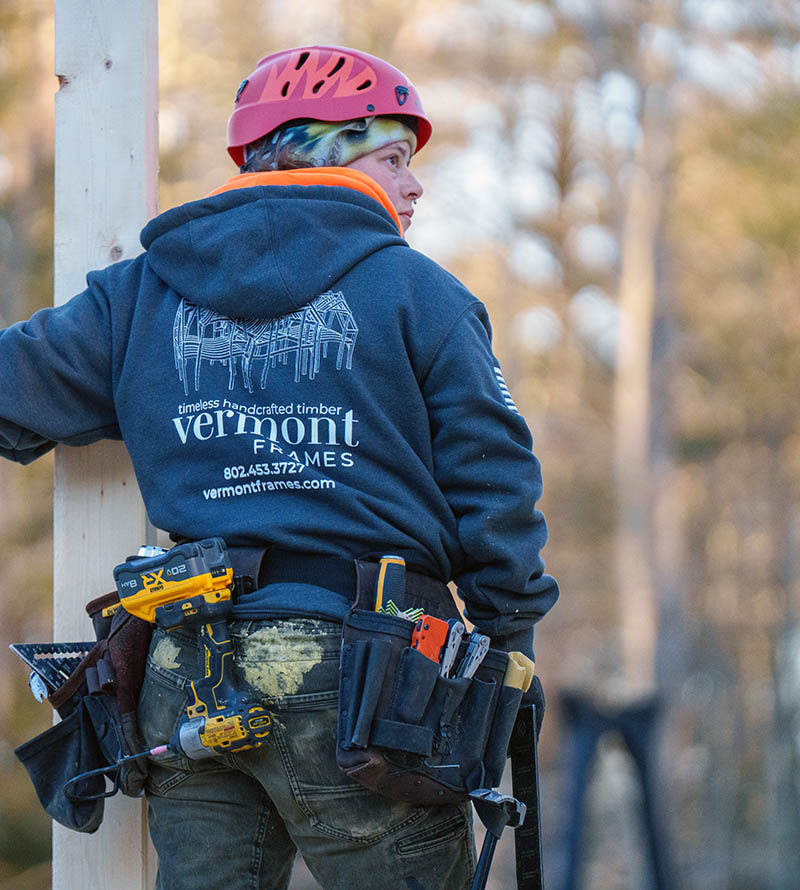 Emma on job site